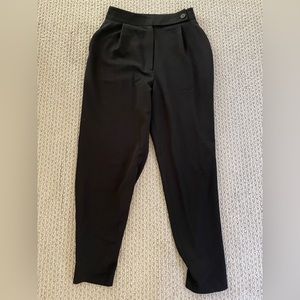 Black adjustable high waisted, wide leg pants